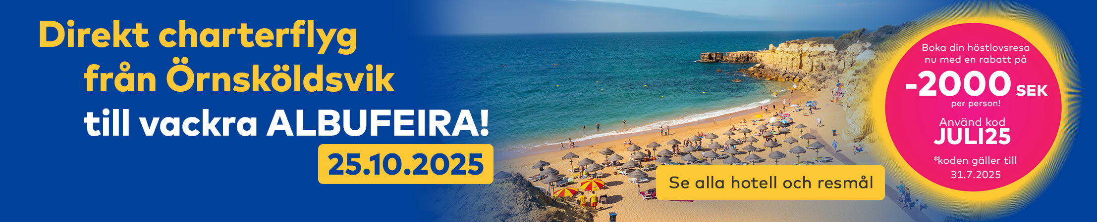 25.10. Örnsköldsvik – Albufeira