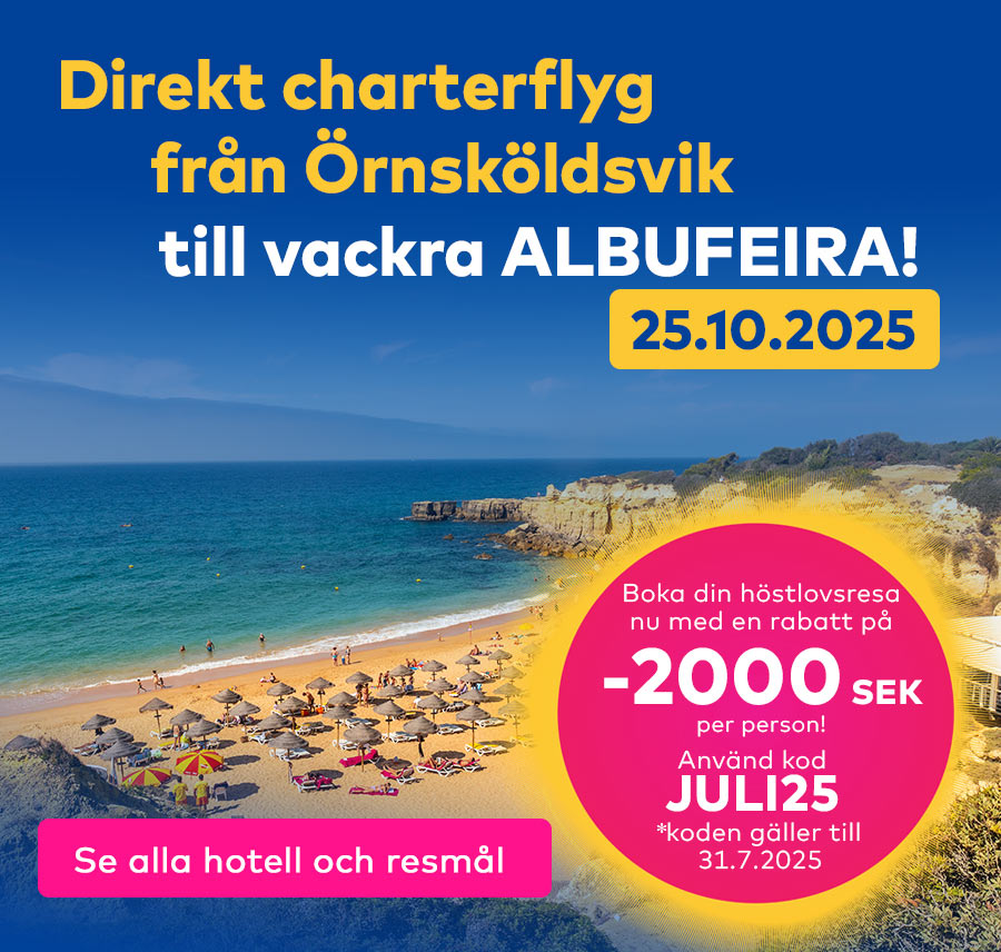 25.10. Örnsköldsvik – Albufeira